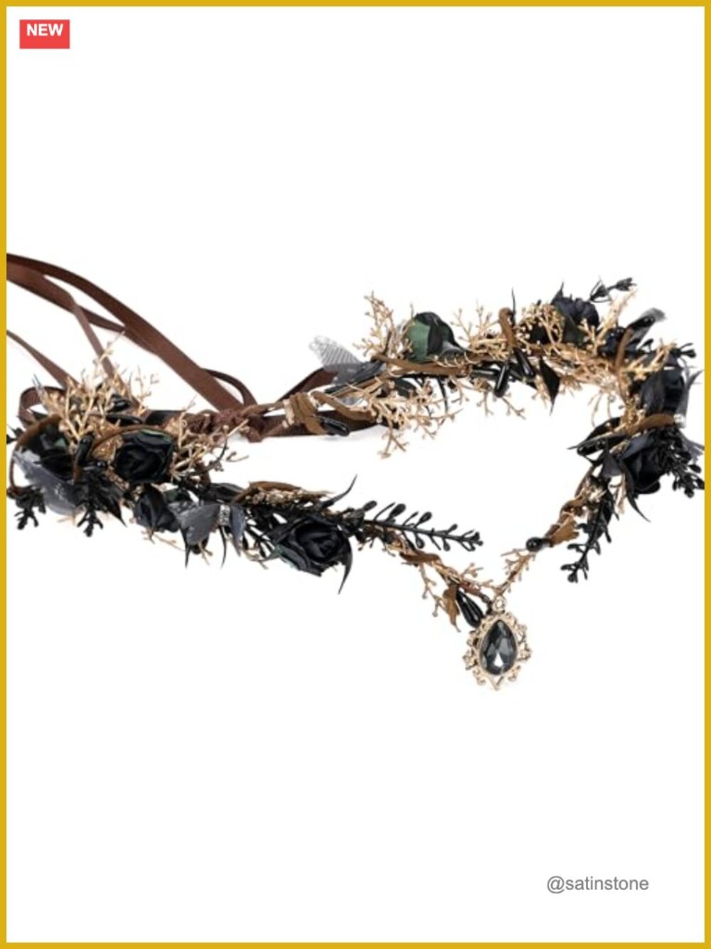 Butterfly Flower Crown Renaissance Cosplay Headband Adjustable